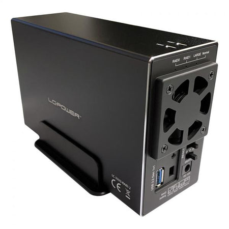 LC-Power LC-35U3-RAID-2 contenitore di unit di archiviazione Custodia per Disco Rigido [HDD] Nero 3.5 (Festplattengehuse LC-Power LC-35U3-R)