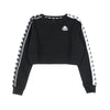 KAPPA Felpa Girocollo Corta Donna Banda Ays Black/white da donna