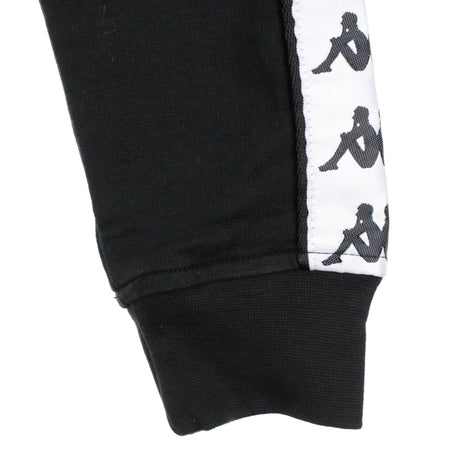 KAPPA Felpa Girocollo Corta Donna Banda Ays Black/white da donna