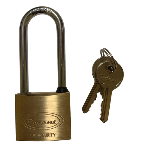 Lucchetto Ad Arco Lungo 40Mm Acciaio Cromato Metalplus