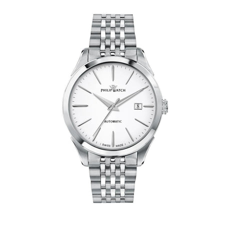Orologio PHILIP WATCH uomo Roma Automatico acciaio / bianco
