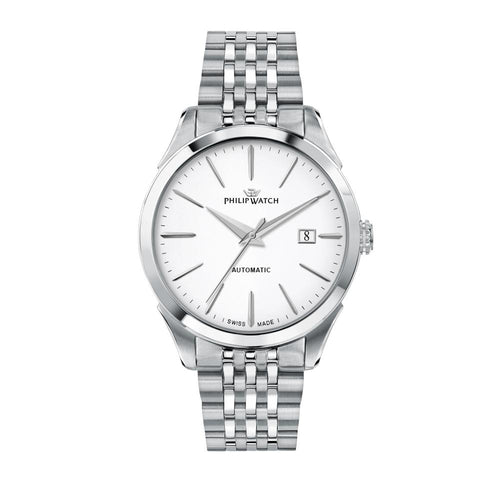 Orologio PHILIP WATCH uomo Roma Automatico acciaio / bianco