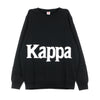 KAPPA Felpa Girocollo Uomo Banda Bernel Black/white da uomo