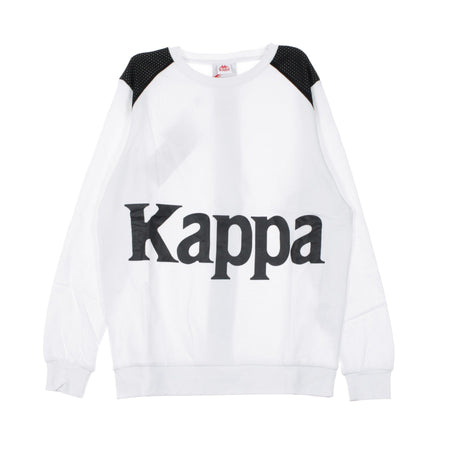 KAPPA Felpa Girocollo Uomo Banda Bernel White/black da uomo