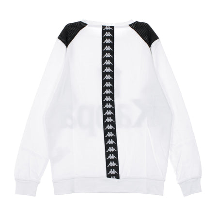KAPPA Felpa Girocollo Uomo Banda Bernel White/black da uomo