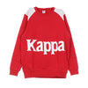 KAPPA Felpa Girocollo Uomo Banda Bernel Red/white da uomo