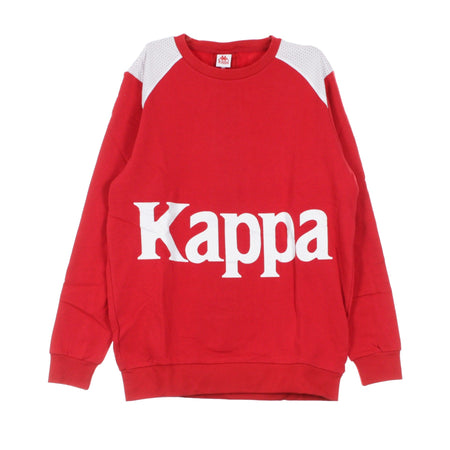 KAPPA Felpa Girocollo Uomo Banda Bernel Red/white da uomo