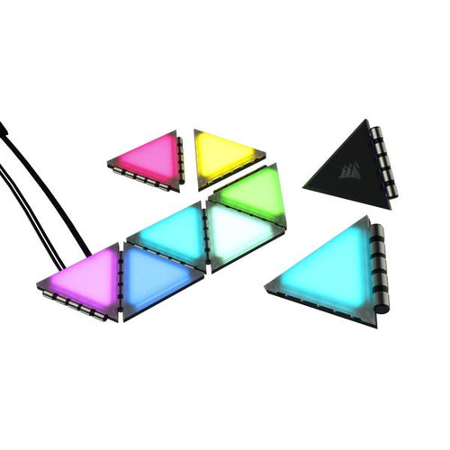 Corsair iCUE LC100 Universale Kit di illuminazione per case del computer (CORSAIR iCUE LC100 Starter Kit - belys)