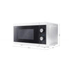 SHARP YC-MG01E-W - FORNO A MICROONDE 20L - 800W - CONTROLLO ANALOGICO - GRILL - 5 LIVELLI DI POTENZA - BIANCO