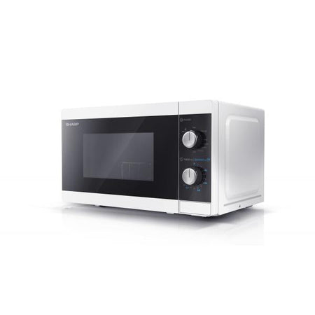SHARP YC-MG01E-W - FORNO A MICROONDE 20L - 800W - CONTROLLO ANALOGICO - GRILL - 5 LIVELLI DI POTENZA - BIANCO