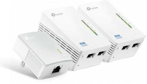 Kit powerline AV600 WiFi 300Mbps 2 Porte LAN (3 Pezzi)