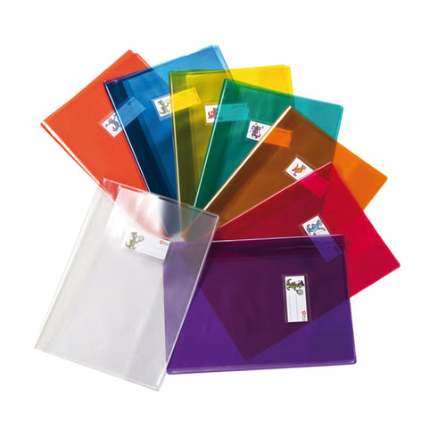 Coprimaxi Cristallo 14 Pvc Blu A4 C/Alette E Portanome Ri.Plast