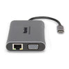 Docking Station Universale per Notebook PD400V 4x USB 3.2 / HDMI / VGA per Dual Display 4K Grigio + Power Delivery 85W