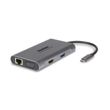Docking Station Universale per Notebook PD400V 4x USB 3.2 / HDMI / VGA per Dual Display 4K Grigio + Power Delivery 85W