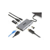 Docking Station Universale per Notebook PD400D 4x USB 3.2 / DisplayPort / HDMI Dual Display Grigio + Power Delivery 85W