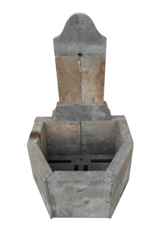 Biscottini Fontana da Giardino a Muro Biscottini in Pietra Naturale 80x70x100 Arredo