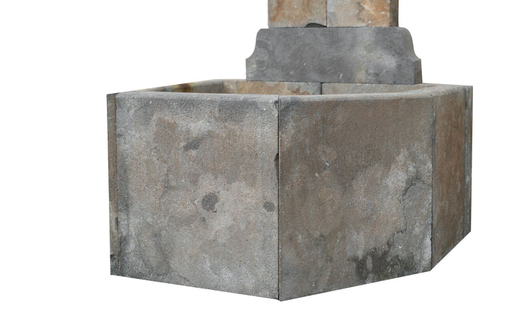 Biscottini Fontana da Giardino a Muro Biscottini in Pietra Naturale 80x70x100 Arredo