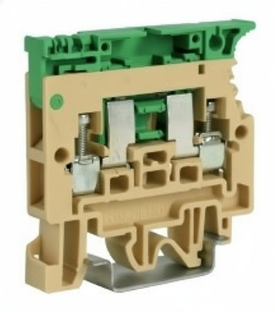 MORSETTO PORTAFUSIBILE BEIGE CON SERRAGGIO A VITE, SEZ.4 MMQ, 5X20MM