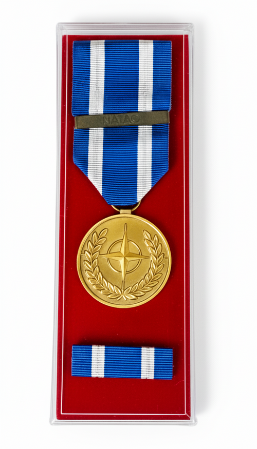 Isaf Afghanistan NATO - Nastro / nastrino / medaglia