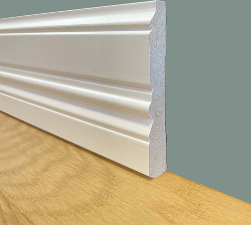 96ML di BATTISCOPA ZOCCOLINO COLONIALE in FIBRA DI LEGNO COMPATTA 112X18 BIANCO Fai da te/Prodotti per la costruzione/Materiali da costruzione/Pavimenti/Materiali per pavimenti/Battiscopa Eternal Parquet - Ariano Irpino, Commerciovirtuoso.it