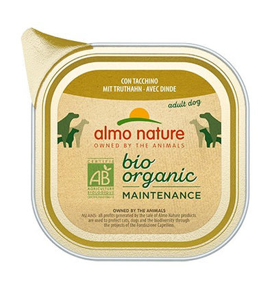 Almo Nature Bio Organic Maintenance Vaschetta gusto Tacchino per Cani Adulti