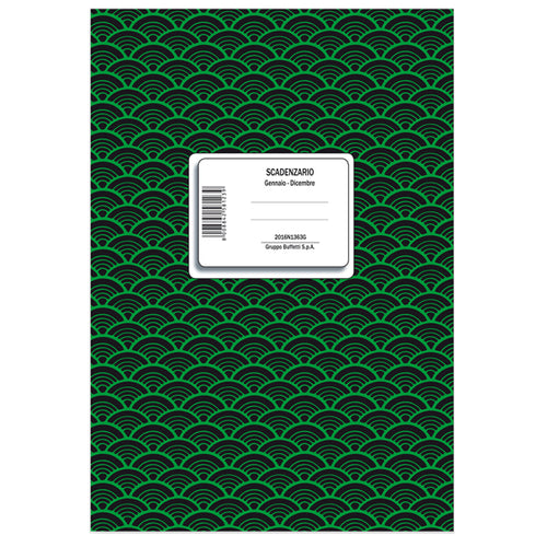 Registro Scadenziario Spiral. Gen/Dic 10Pag/Mese 24X17Cm 2016N1363G Data Ufficio
