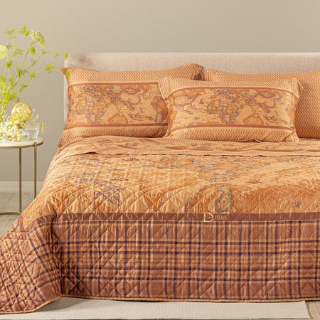 Copriletto Trapuntato Geo Tartan ! Alviero Martini 1ª Classe -
