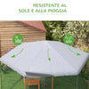 Recinto in Acciaio per Galline Tetto e Porta Gabbia Pollaio 400x346 H263 cm