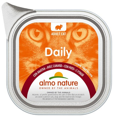 Almo Nature Daily Vaschetta gusto Anatra per Gatti Adulti 100gr