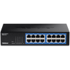 Trendnet TEG-S17D switch di rete Gigabit Ethernet [10/100/1000] Nero (16-PORT GIGABIT DESKTOP SWITCH - GIGABIT DESKTOP SWITCH/W METAL)