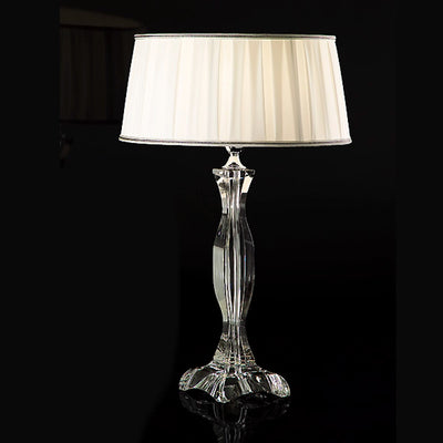Abat-jour classico Lampadari Bartalini JULIE 1004 LTG E14 LED cristallo tessuto lampada tavolo