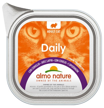 Almo Nature Daily Vaschetta gusto Coniglio Gatti Adulti 100gr