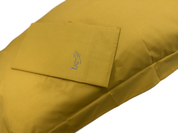 Lenzuola Be Blumarine "Luce" – In Pregiato Percalle di Cotone con Logo in Cristalli