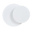 Applique 1 Luce A Disco Con Base In Acciaio Bianco