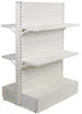 Scaffalatura da negozio a centro stanza colore bianco cm. 100x30x140h