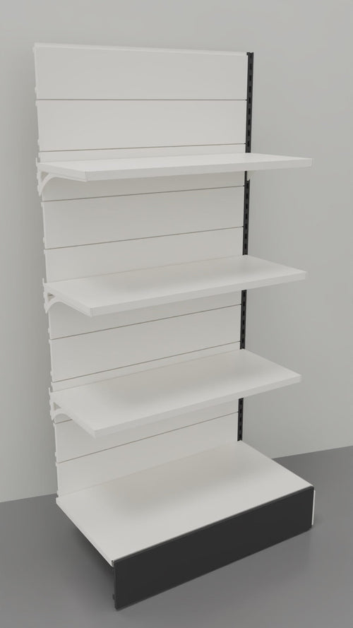 Modulo aggiuntivo scaffalatura metallica per negozi di cm. 100x30x200h