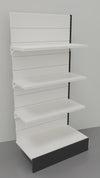Modulo aggiuntivo scaffalatura metallica per negozi di cm. 100x30x200h