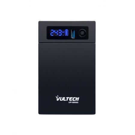 VULTECH UPS1400VA-LFP - GRUPPO DI CONTINUIT LINE INTERACTIVE CON SCHERMO LED E BATTERIA LITIO FERRO FOSFATO - 2 PRESE - 1 USB