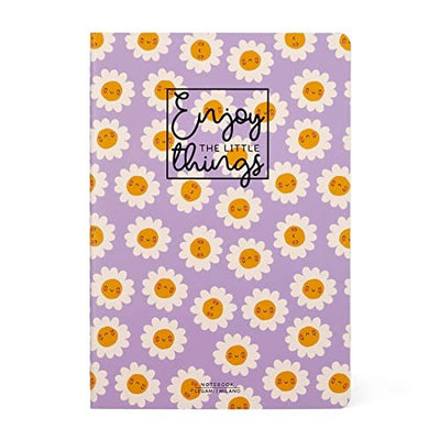 Legami, Quaderno A Righe Medium, A5, Tema Daisy