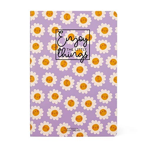 Legami, Quaderno A Righe Medium, A5, Tema Daisy