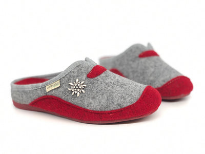 GRUNLAND Ciabatte donna ADRI CI1672 grigio rosso
