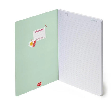 Legami, Quaderno A Righe Medium, A5, Tema Egg
