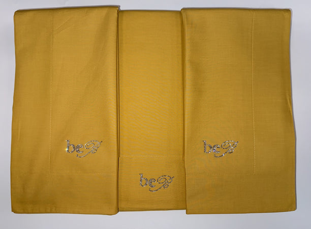 Lenzuola Be Blumarine "Luce" – In Pregiato Percalle di Cotone con Logo in Cristalli