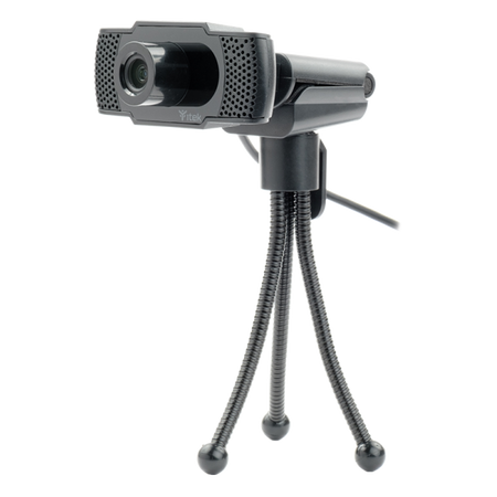 Webcam con Microfono W300 - Full HD- 30FPS- USB- treppiede