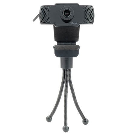 Webcam con Microfono W300 - Full HD- 30FPS- USB- treppiede