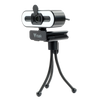 Webcam con Microfono W401L - Full HD- 30FPS- Luce LED 3 mode- USB- treppiede