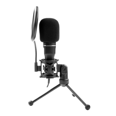Microfono a Condensatore M100 - USB- treppiede- filtro antipop e spugna- audio professionale