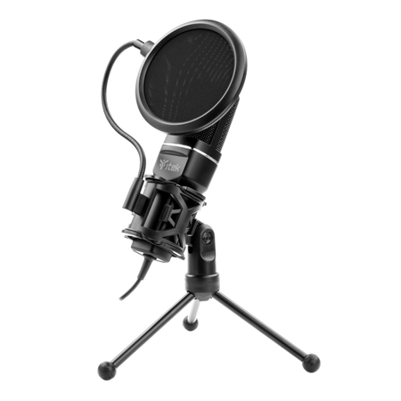Microfono a Condensatore M100 - USB- treppiede- filtro antipop e spugna- audio professionale