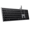 Satechi Slim W3 tastiera Universale USB QWERTY Inglese Alluminio, Nero (Satechi Slim W3 - tastatur)