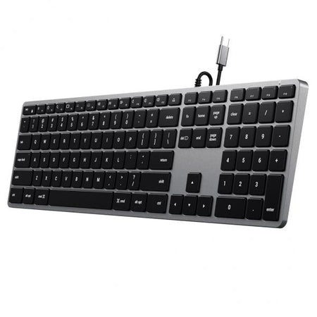 Satechi Slim W3 tastiera Universale USB QWERTY Inglese Alluminio, Nero (Satechi Slim W3 - tastatur)